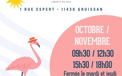 Horaires ouverture boutique Gruissanot