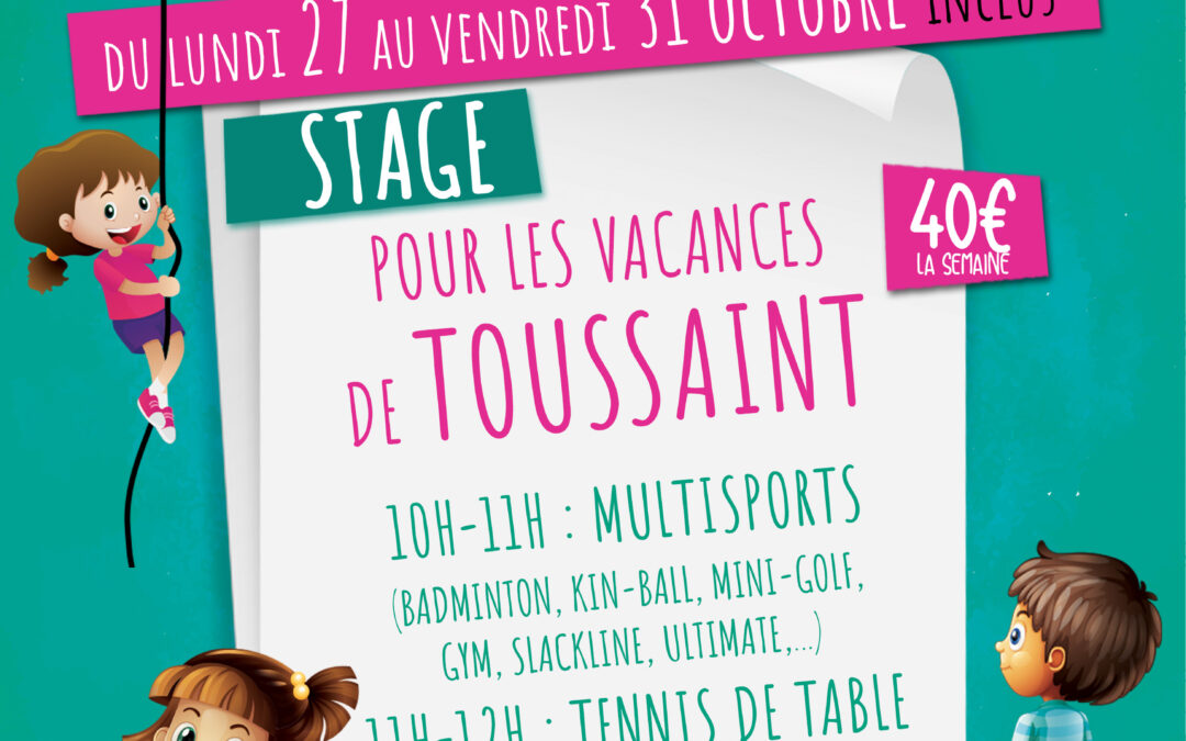 Activité vacances Toussaint