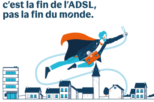 Fermeture du réseau cuivre ADSL + fin commercialisation – FINADSL