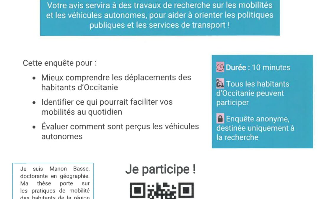 Enquête sur les déplacements en Occitanie
