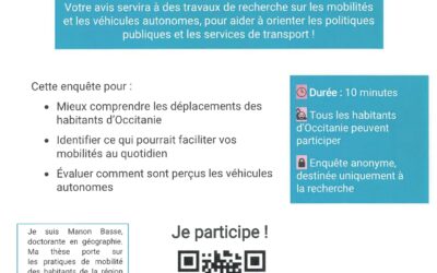 Enquête sur les déplacements en Occitanie