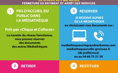 Information fermeture temporaire de la Médiathèque
