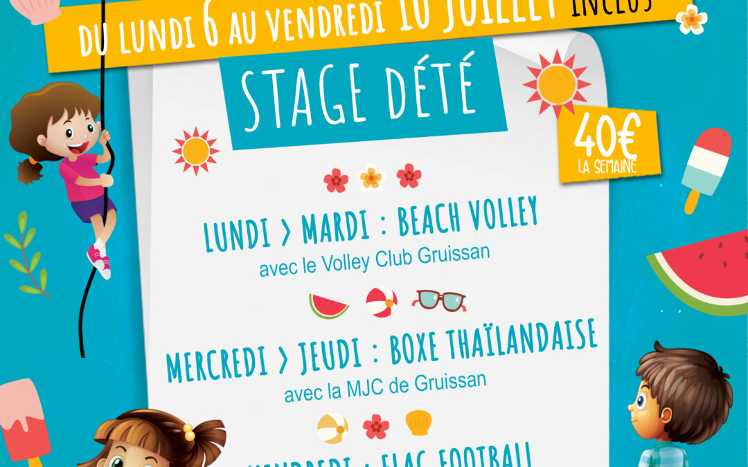 Stage d&rsquo;été école municipale des sports