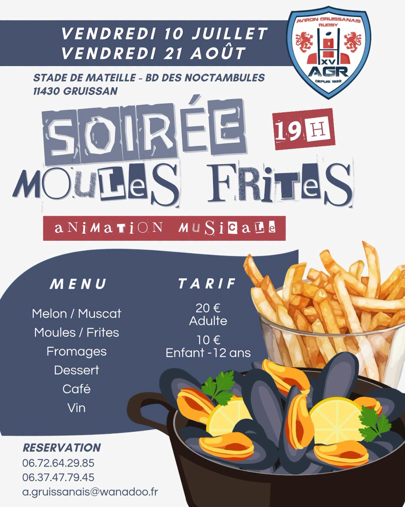 soirée moules frites agr soirée moules frites agr