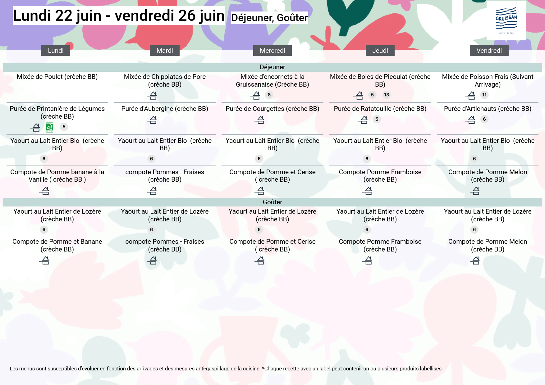 Menu du groupe Crèche BB du 22 au 26 juin 2026_1