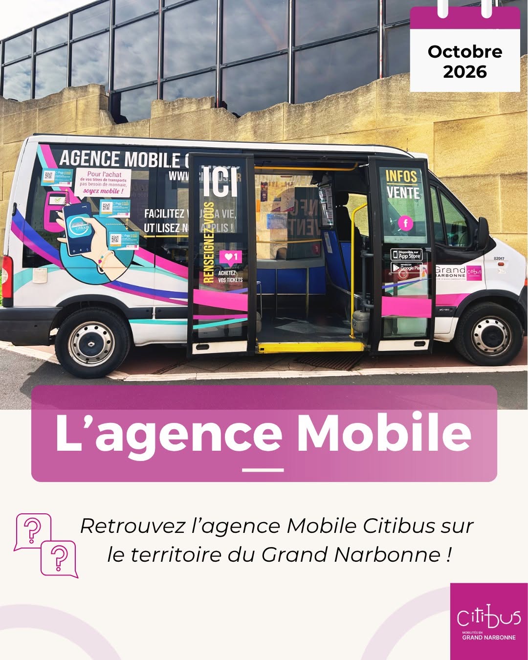 L’Agence Mobile Citibus vient à votre rencontre